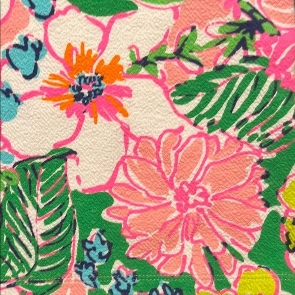 Lilly Pulitzer Girls Multicolor Floral Top, Girls Size XL (14/16) - Picture 8 of 9